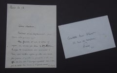 Lettre d'apologie signée par Georges Goyan - années 1920/1930
