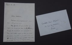 Antique Apology Letter Signed by Georges Goyan - 1920s/1930s