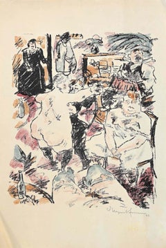 Antique In the Brothel - Lithograph by Eugen Hamm - 1922