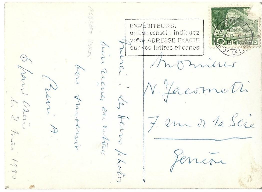 Postcard von Alberto Burri - 1950er Jahre im Angebot 1