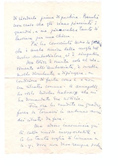 Letters de Milena Barilli à la comtesse Pecci Blunt - 1943/1937