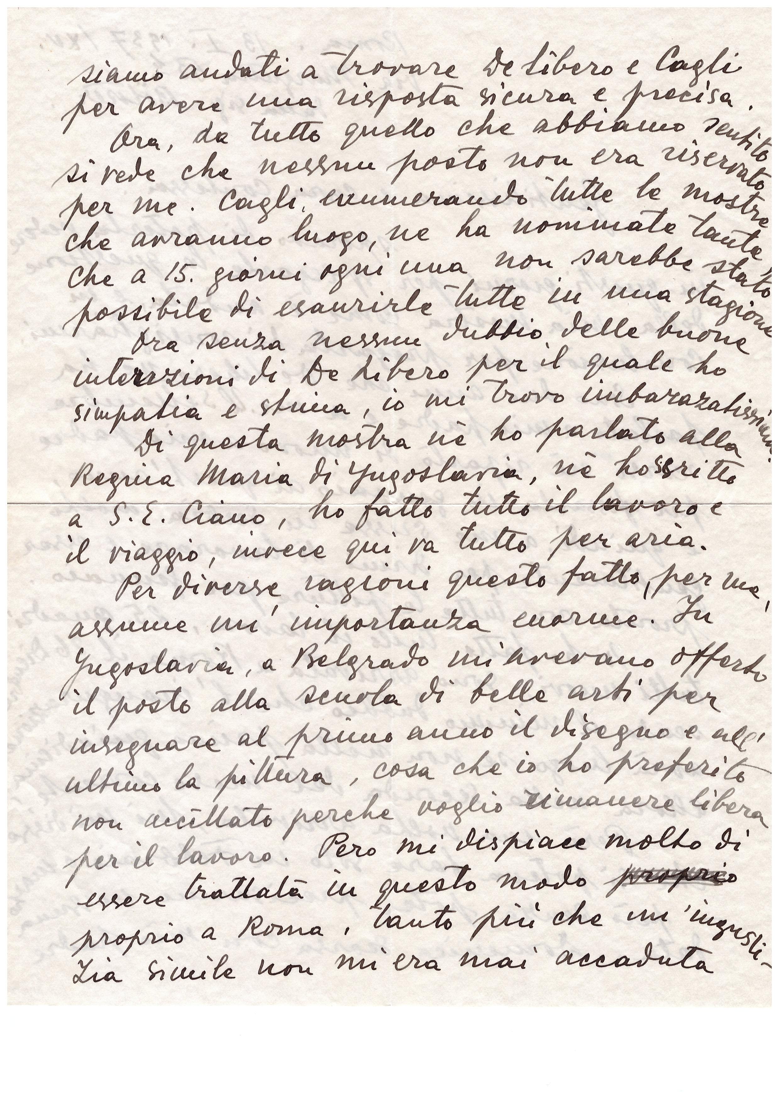 Cartas de Milena Barilli a la Condesa Pecci Blunt - 1943/1937 en venta 3