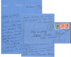 Letter from Tommaso Buzzi to the Countess Pecci Blunt - 1957