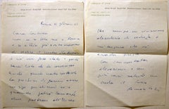 Autographed Letters by Romolo Valli - 1960s