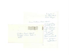 Lettre de Merton Brown à la comtesse Pecci Blunt - 1955
