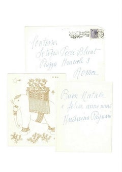 Christmas Card by Andreina Pagnani - 1961