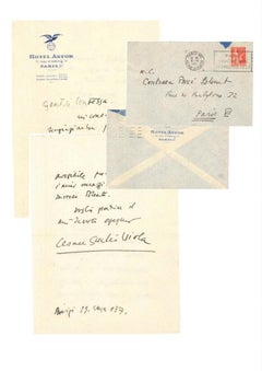 Letter by Giulio Cesare Viola to Countess Pecci Blunt - 1937