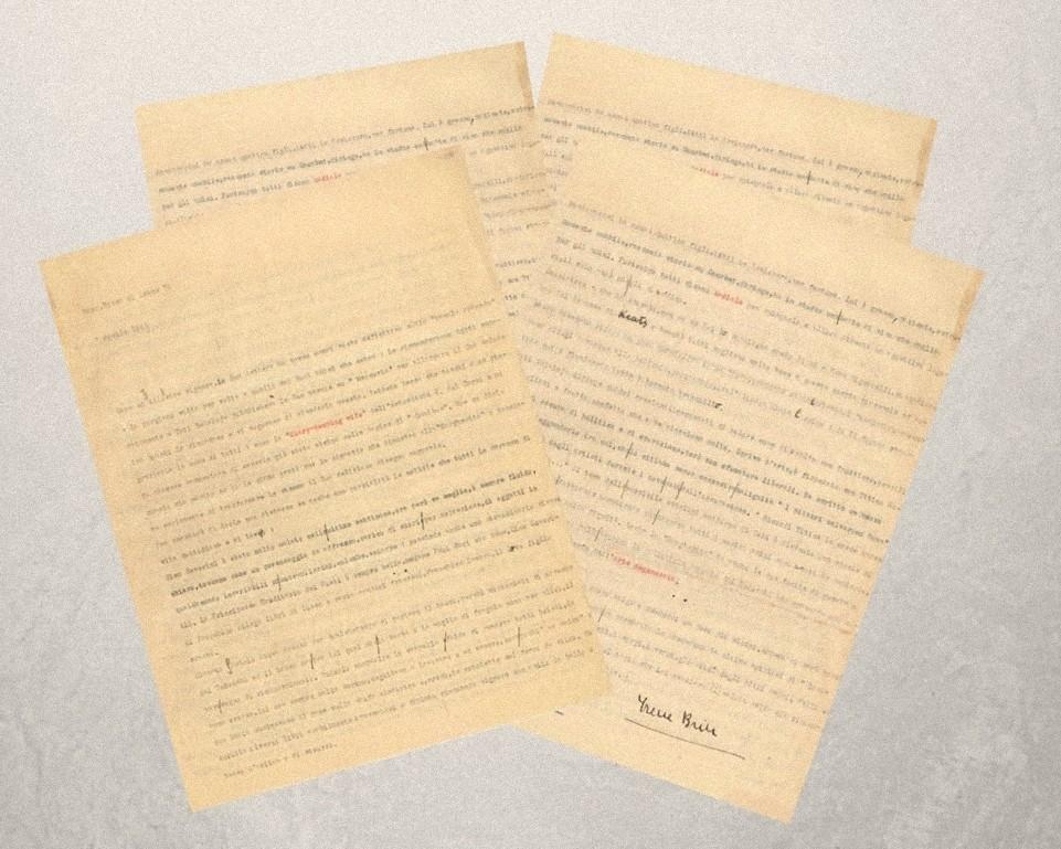 Letter b Irene Brin to Countess Pecci Blunt - 1940s