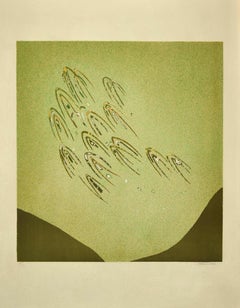 Composition - Original Lithograph by Antonio Rizzo  - 1970s