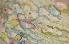 Fuochi d'artificio notturni - Disegno originale - anni '40