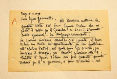 Vintage Letter by Silvano Bozzolini - 1958
