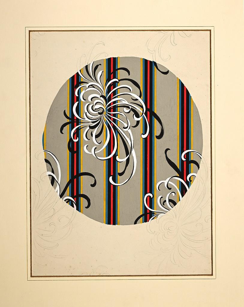 Clément Kons Abstract Drawing – Komposition 24 - Originalgemälde von Clment Kons - 1920er Jahre