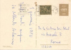 Vintage Correspondence by Alberto Arbasino to Countess Pecci Blunt - Mid-20th Century