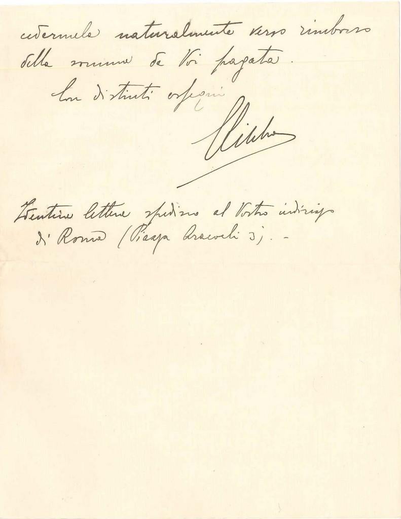 Lettera di Libero De Libero alla Contessa Pecci Blunt - Fine anni '30 in vendita 1