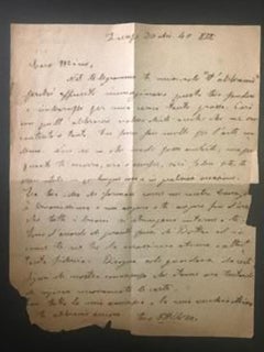 Carta de Ottone Rosai a Mino Maccari - 1940