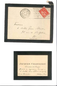 Compliments Note of J. Chastenet - 1930s
