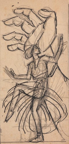 Satiric Scene for L'Asino - Original Drawing by G. Galantara -Early 20th Century