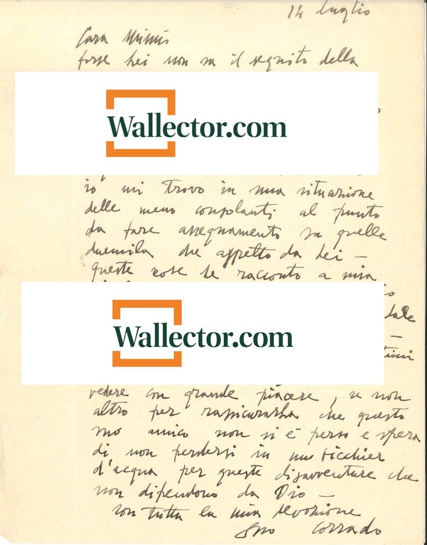 PRIX - Un nouvel autographe de Cagli - 1936 - Art de Corrado Cagli