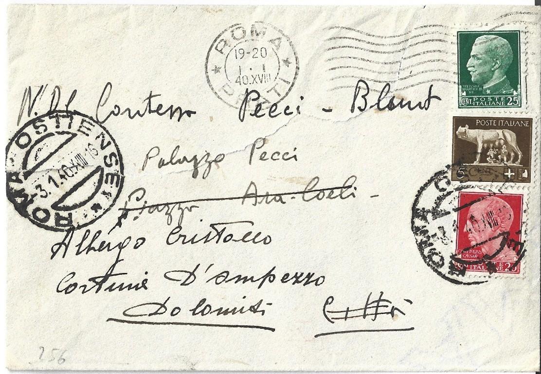 Christmas Greeting Card by Guttuso is an Autograph Signed by Renato Guttuso to the Countess Anna Laetitia Pecci Blunt. Rome, November 1939. In Italian. On ivory color. Very good condition, except some minor aging signs, original envelope included.