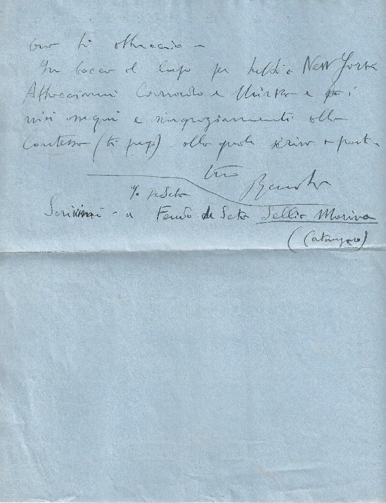 Autographe de Merci de Renato Guttuso - 1937 environ en vente 1