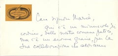 Autogrammkarte von Garinei und Giovannini - 1950er Jahre