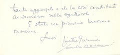 Autograph Card by Garinei and Giovannini - 1950s