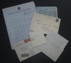 Vintage Correspondence by Paul Valéry - 1937