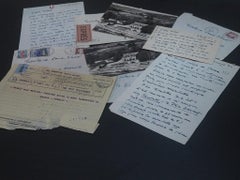 Vintage Autograph Letters by Francis Poulenc - 1960