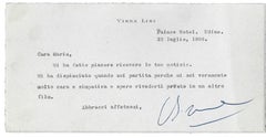 Autographenkarte von Virna Lisi – 1966