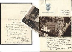Vintage Correspondence by Mario Praz - 1930s
