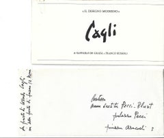 Il Disegno Moderno - Invitation Card by Corrado Cagli - 1964