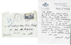 Autograph Invitation Letter by Corrado Cagli - 1938