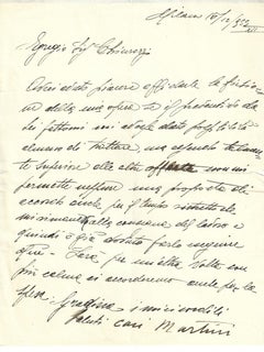 Autograph Letter by Arturo Martini - 1935