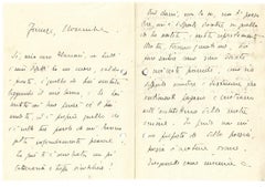 Tuscan like me - Autograph Letter by Curzio Malaparte - 1930s