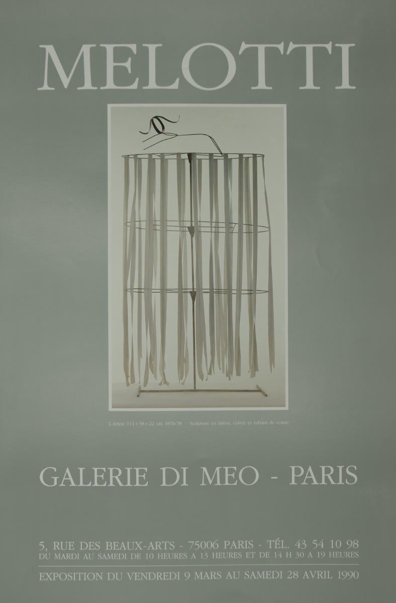 Affiche vintage de Melotti - 1990