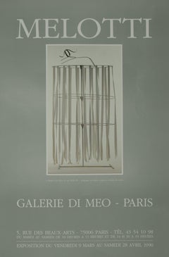 Affiche vintage de Melotti - 1990