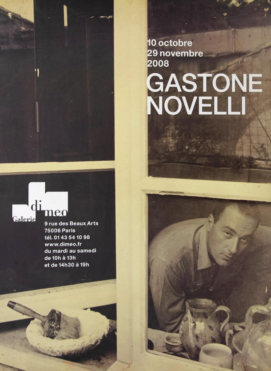 Affiche d'exposition vintage Gastone Novelli - 2008 - Art de Unknown