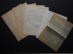 Vintage  Correspondence by Léon Gischia - 1960