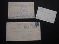 Carte de Noël de Nicolas Nabokov - 1954