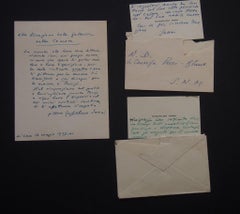 Set of Autographs by Guglielmo Janni - 1937