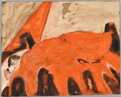 Figuren in einer Konzerthalle - Tusche und Aquarell von Jean Demelier - 20. Jahrhundert