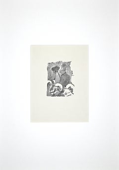 The Projection -  Woodcut by Ernesto Romagnoli - 1963