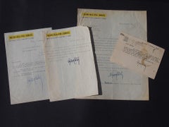 Correspondence manuscrite de Stefano Cairoli par Stefano Cairoli - années 1940