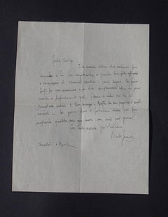 Brief des Dankes von A. Gerardi - 1930er Jahre