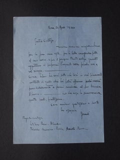 S. Teresa del Bambin Gesù - A.L.S. di Alberto Gerardi - 1939