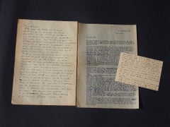 Vintage Correspondance by Max Gubler - 1949