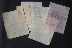 Autograph Correspondance with Sketch by Zao Wou-Ki - 1951