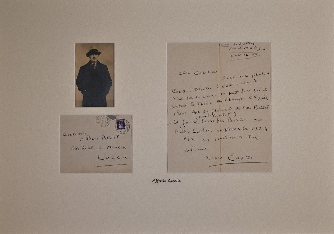 Letter autographe d'Alfredo Casella - 1934