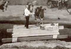 Giorgio Ceragioli Performs a Scenographic Painting by Giorgio Ceragioli - 1900