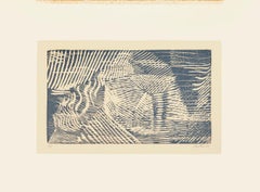 Abstract Composition - Original Lithograph by Nini Santoro - 1975
